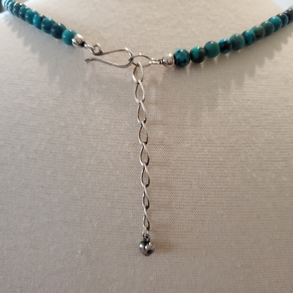 Jay King Turquoise Bead and Lapis Sterling Silver Long Necklace - Picture 12 of 15